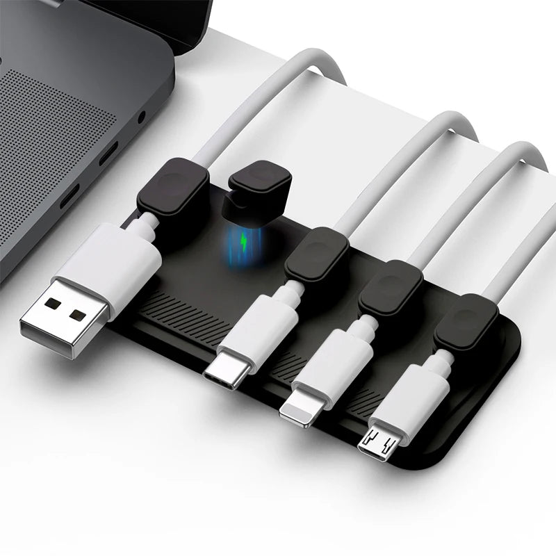 Desktop Magnetic Cable Clip Organizer