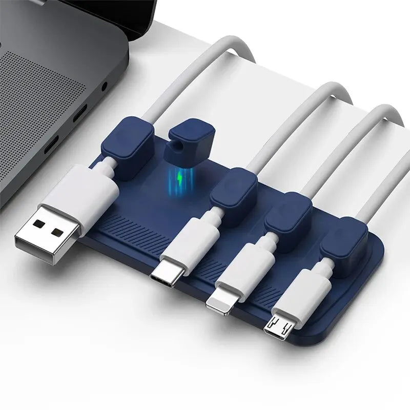 Desktop Magnetic Cable Clip Organizer