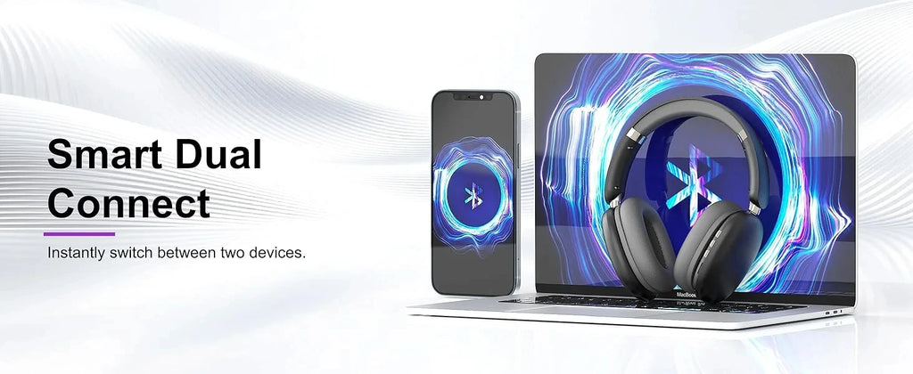 Foldable Deep Bass Wireless Headphones⁠