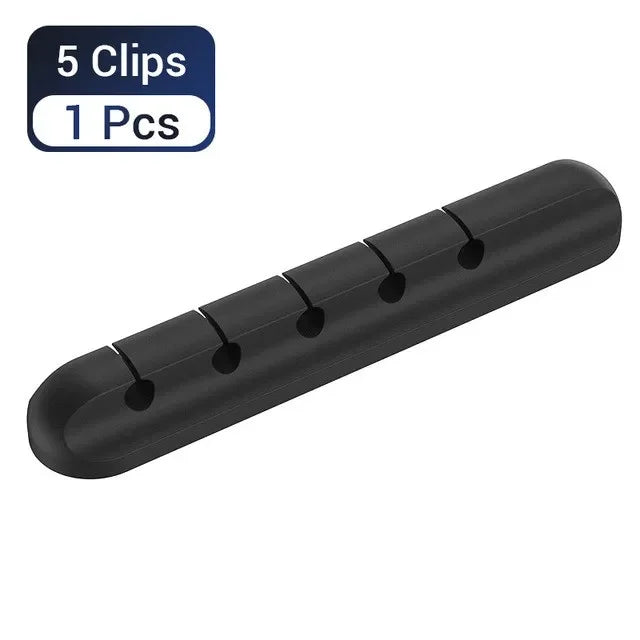 Silicone Cable organizer Management Clips