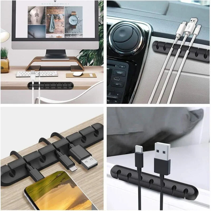 Silicone Cable organizer Management Clips