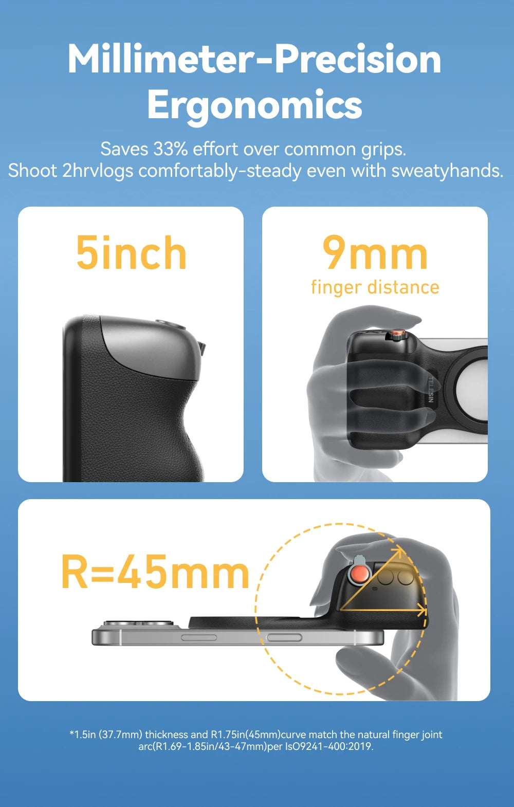 TELESIN Magnetic Smartphone Camera Grip