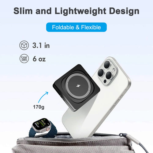 Foldable Travel 3-in-1 Magnetic Charger