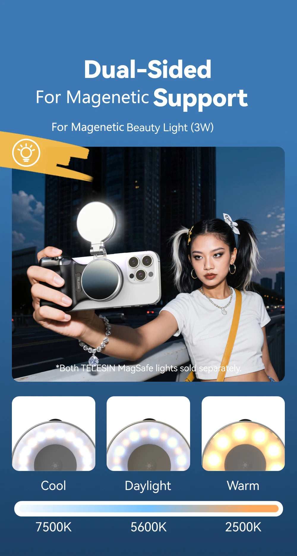 TELESIN Magnetic Smartphone Camera Grip