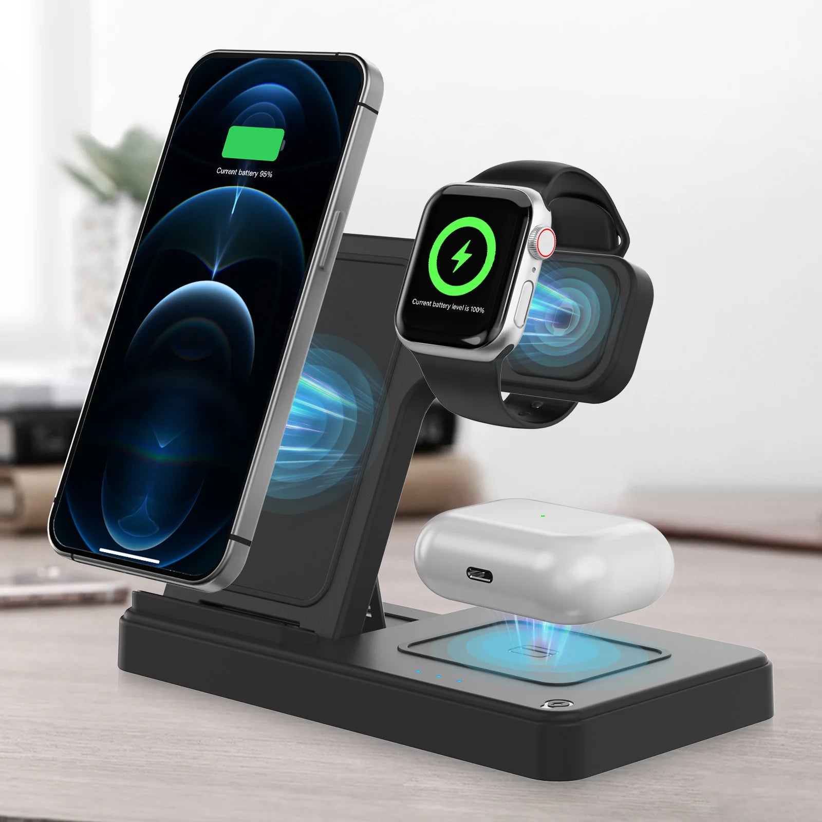 3-in-1 Foldable Wireless Charging Station