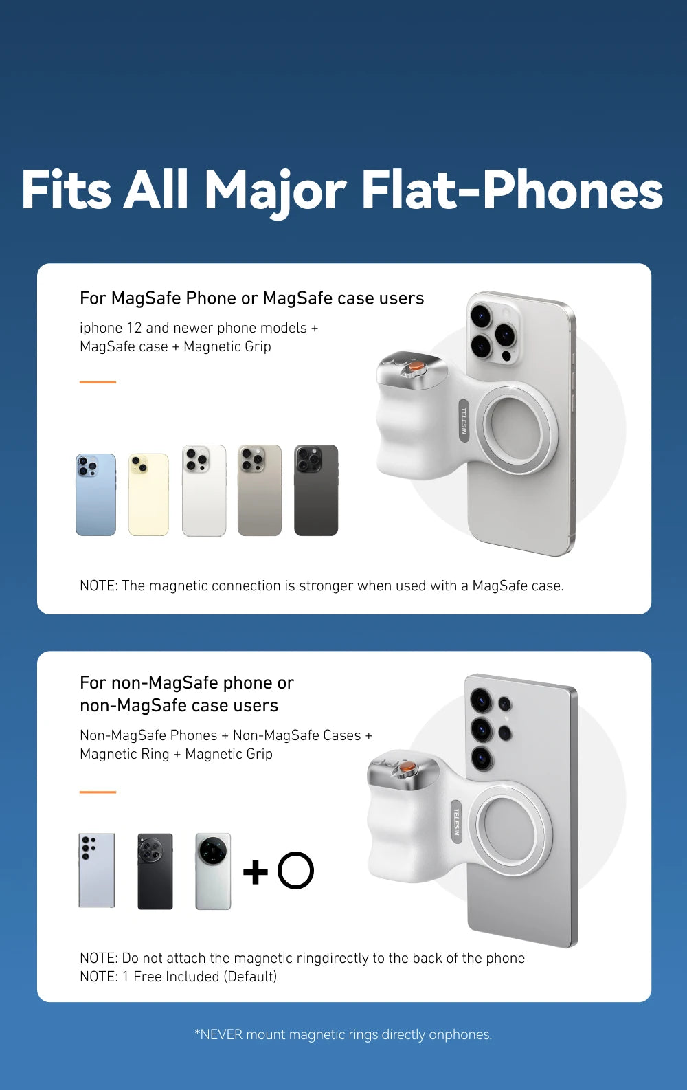 TELESIN Magnetic Smartphone Camera Grip