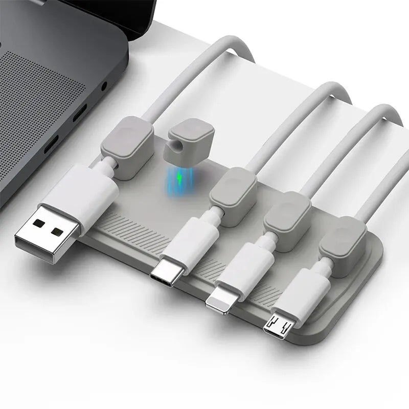 Desktop Magnetic Cable Clip Organizer