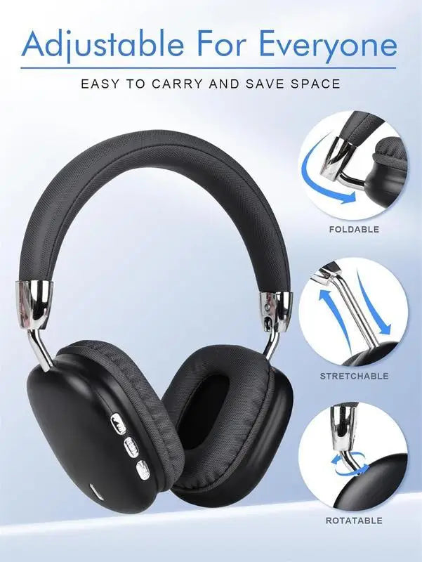 Foldable Deep Bass Wireless Headphones⁠