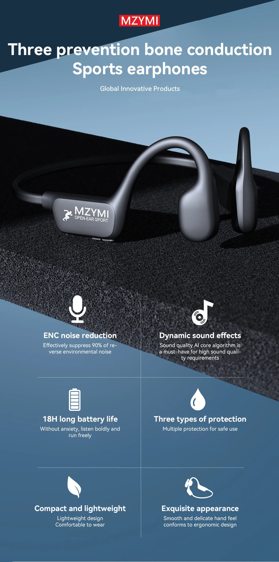 Waterproof Sports Neckband Earphones⁠