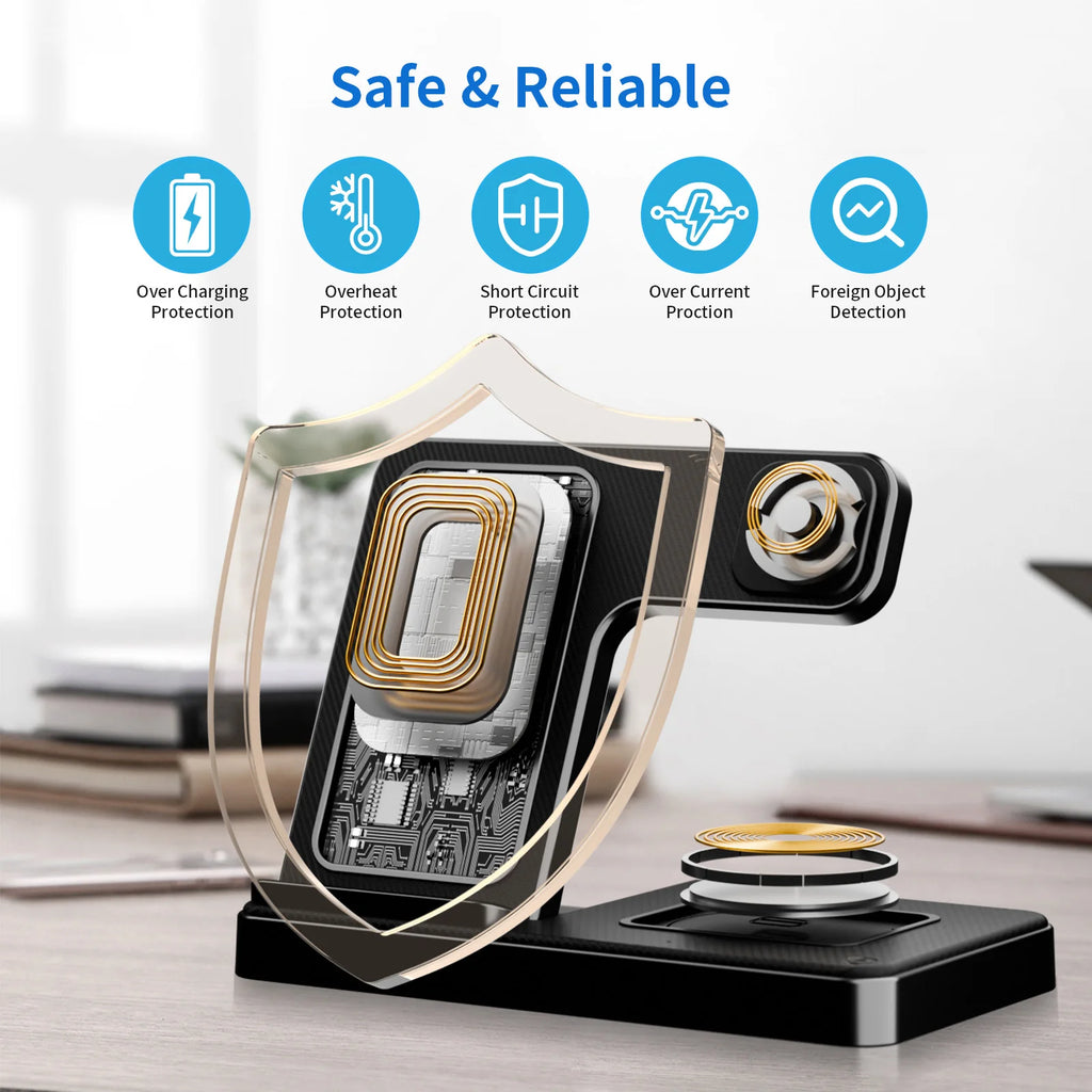 3-in-1 Foldable Wireless Charging Station