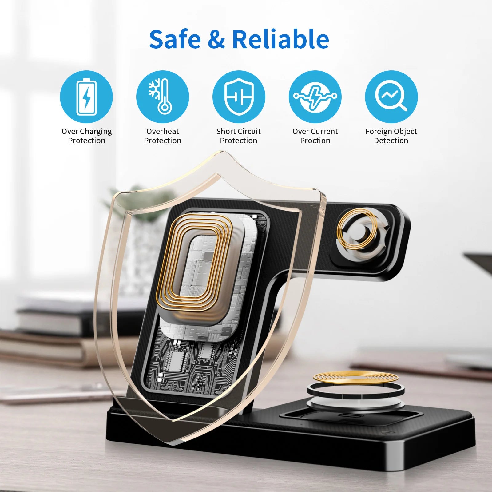 3-in-1 Foldable Wireless Charging Station