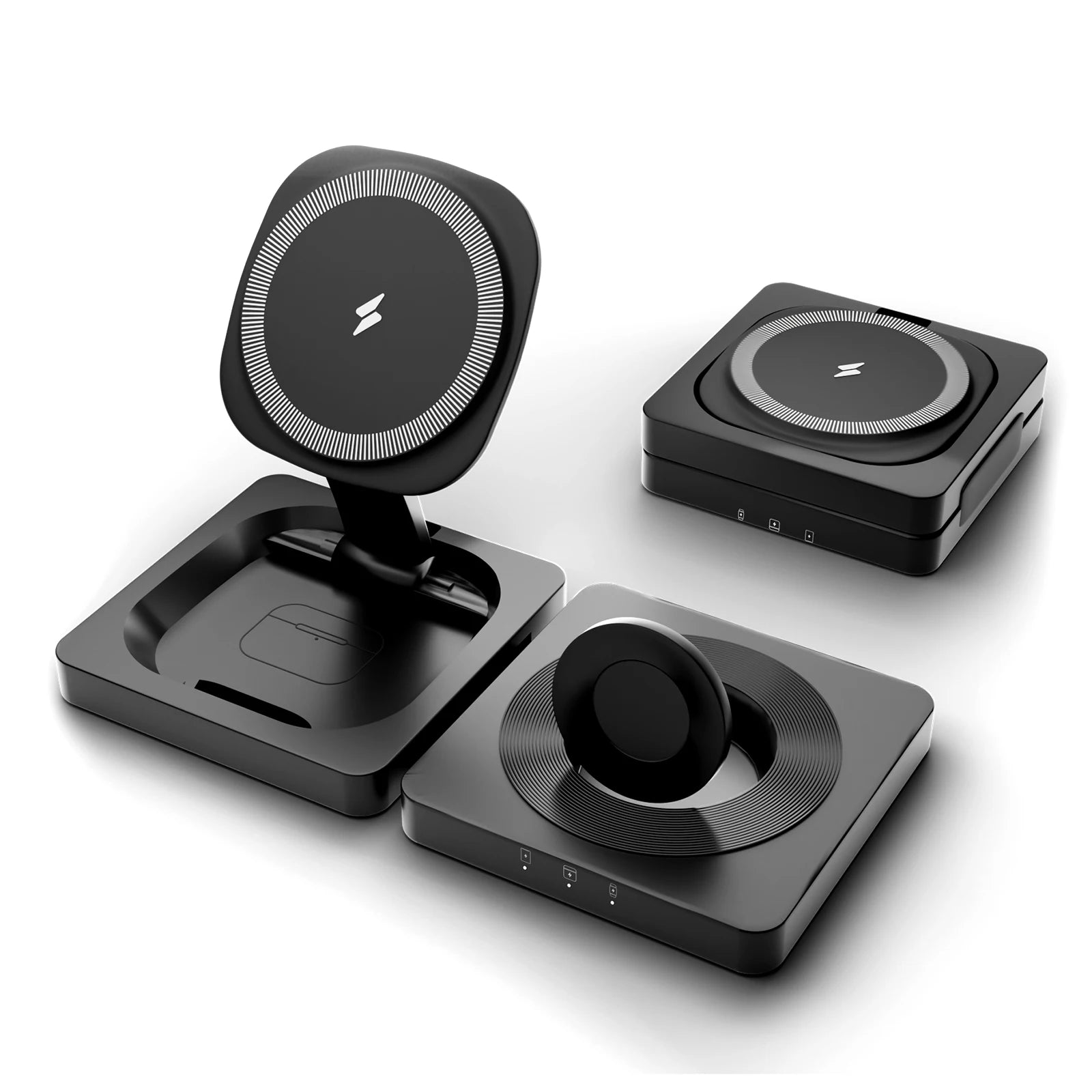 Foldable Travel 3-in-1 Magnetic Charger