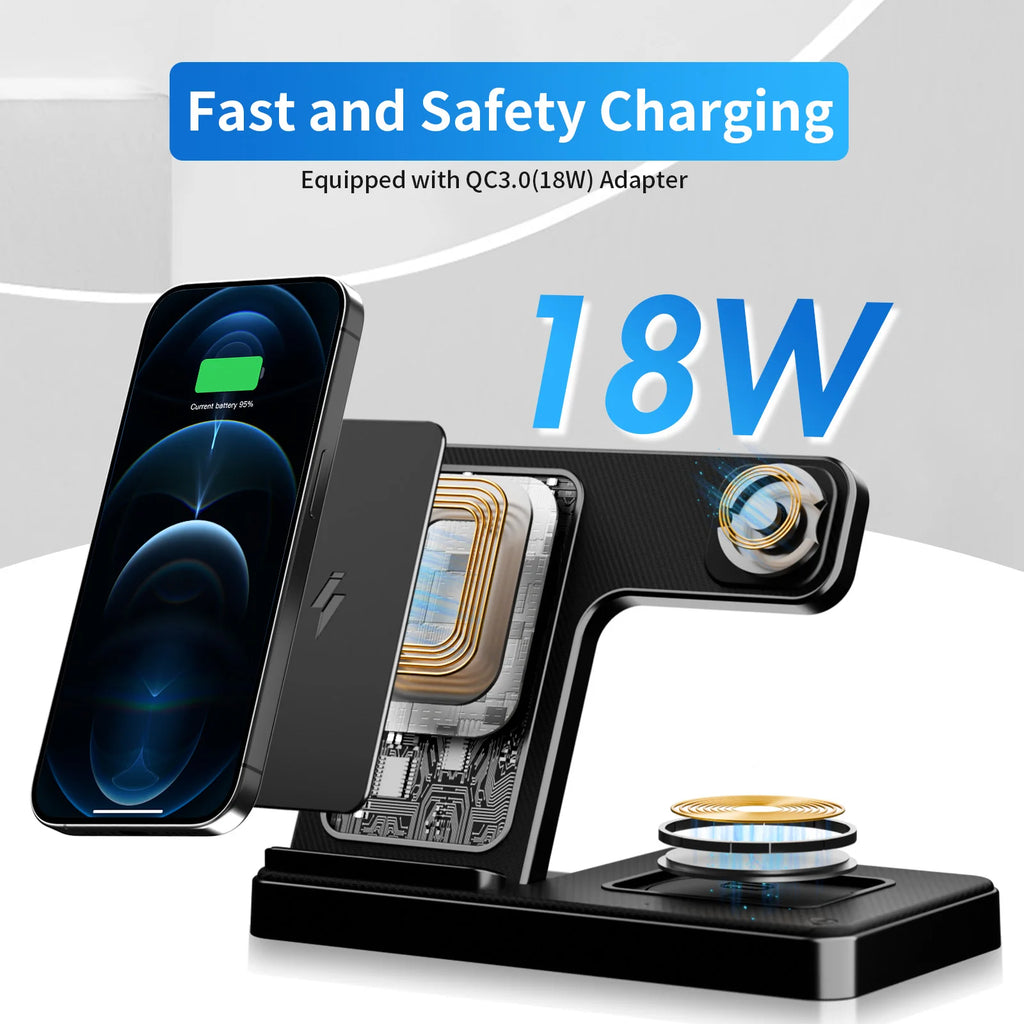 3-in-1 Foldable Wireless Charging Station