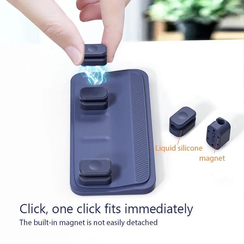 Desktop Magnetic Cable Clip Organizer