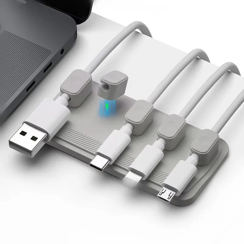 Desktop Magnetic Cable Clip Organizer