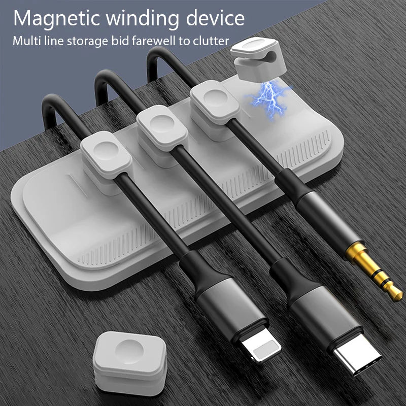 Desktop Magnetic Cable Clip Organizer