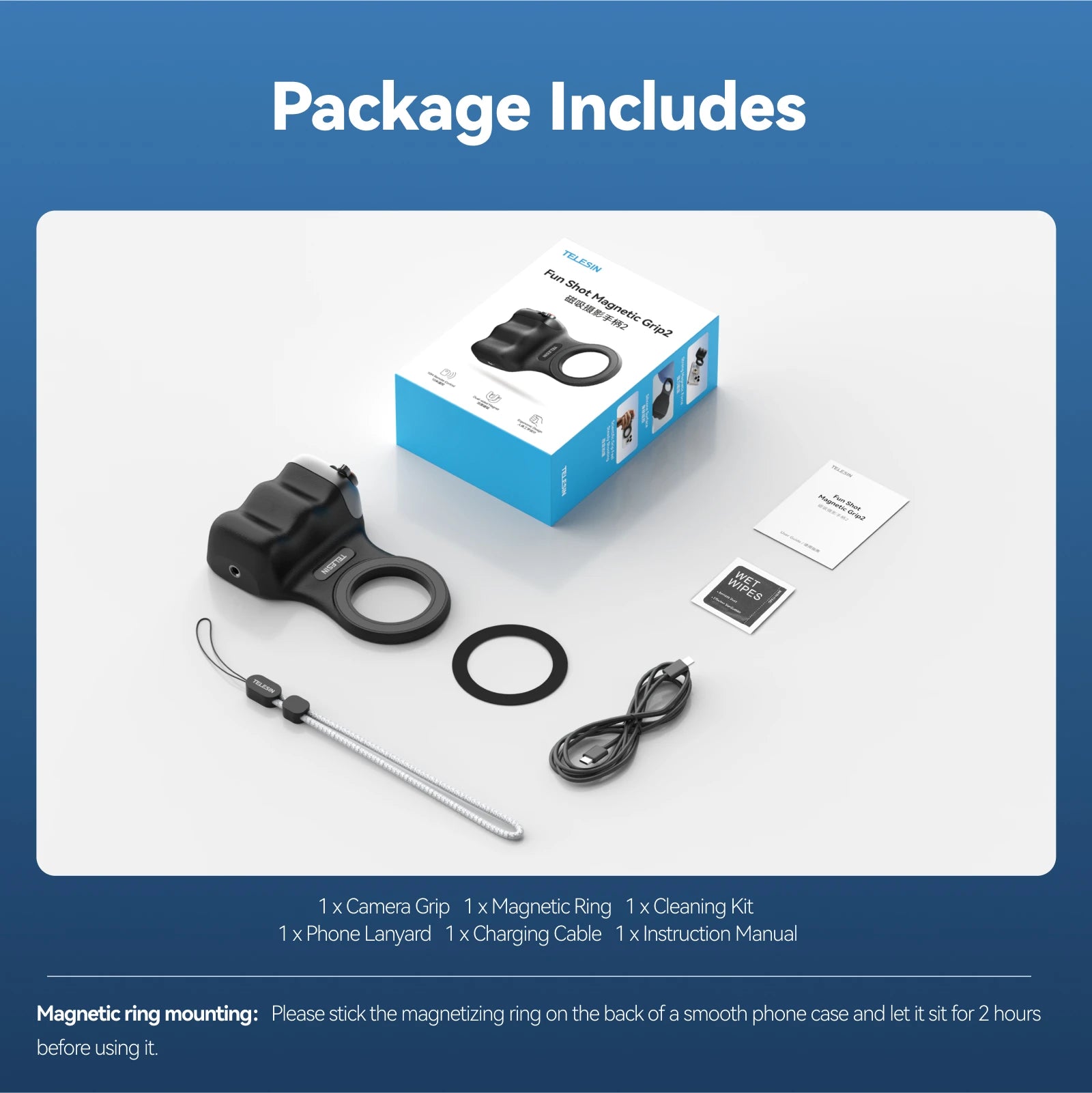 TELESIN Magnetic Smartphone Camera Grip