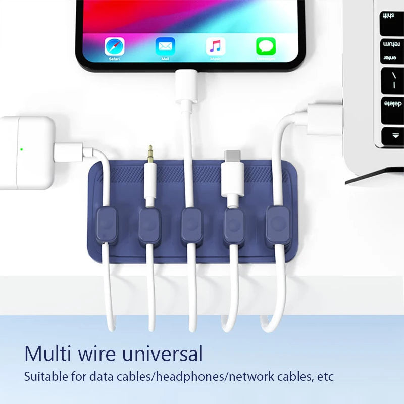 Desktop Magnetic Cable Clip Organizer