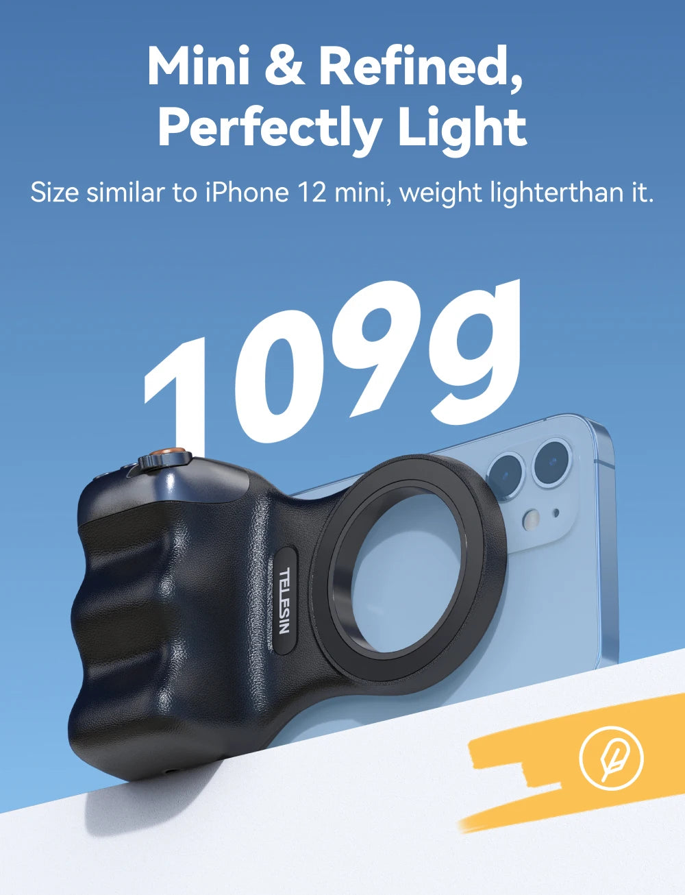 TELESIN Magnetic Smartphone Camera Grip
