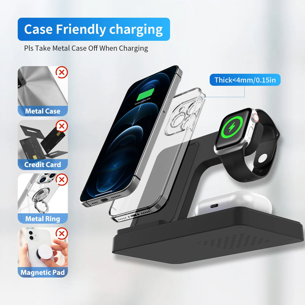3-in-1 Foldable Wireless Charging Station