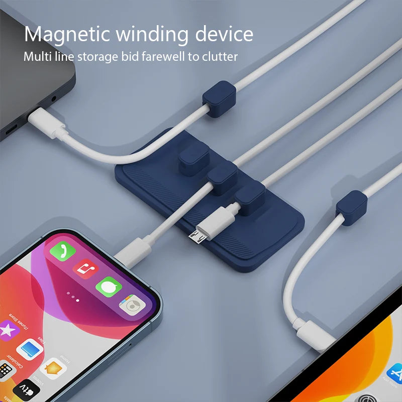Desktop Magnetic Cable Clip Organizer