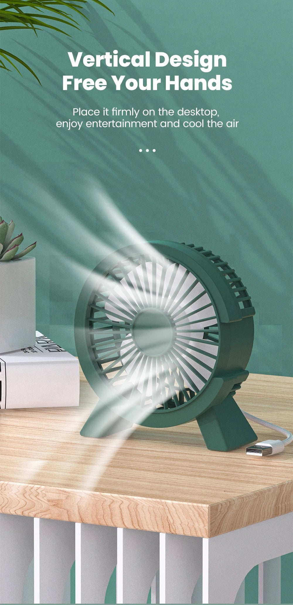 Portable Mini USB Desk Fan