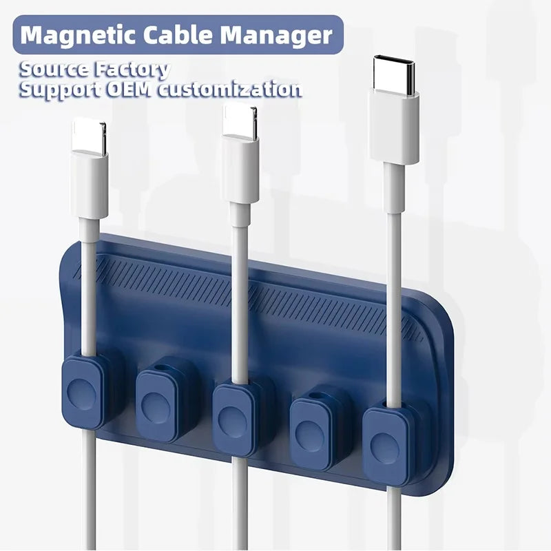 Desktop Magnetic Cable Clip Organizer