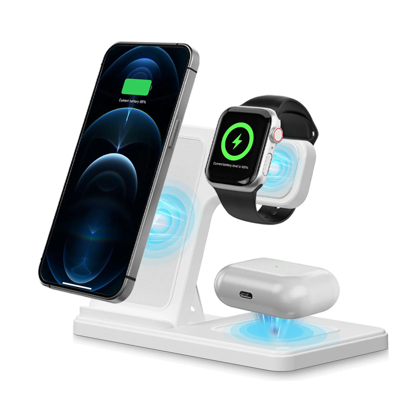 3-in-1 Foldable Wireless Charging Station