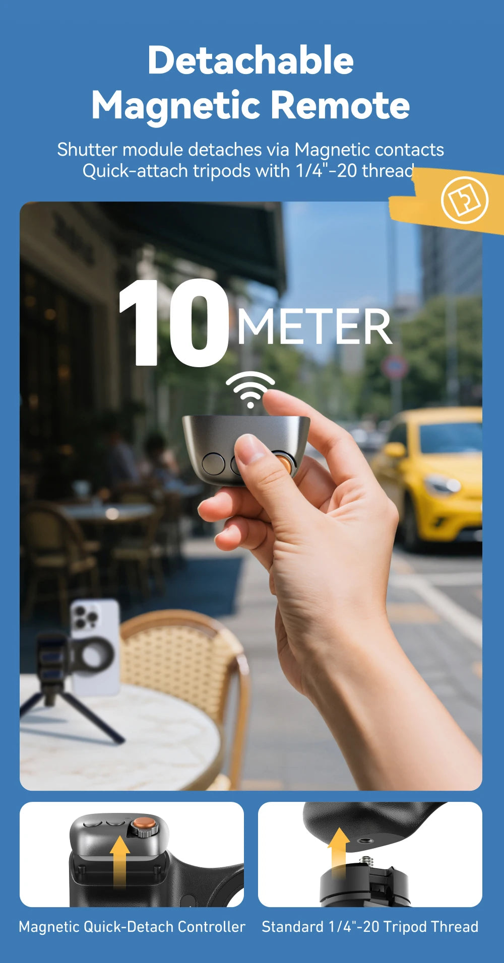 TELESIN Magnetic Smartphone Camera Grip